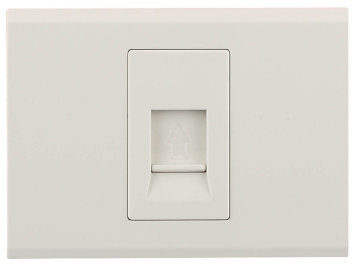 СВЕТОЗАР одинарная, без вставки и рамки, розетка &quot;ЭФФЕКТ&quot; SV-54417-B