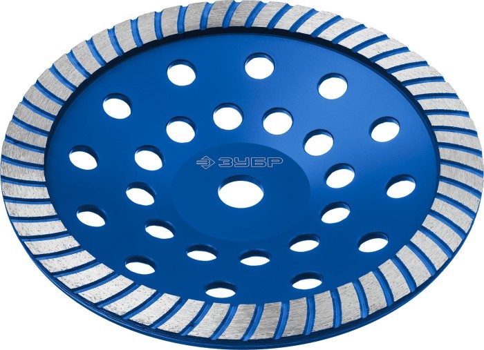 ЗУБР 230 мм, алмазная, сегментированная, шлифовальная чашка Турбо-Плюс 33371-230 ПРОФЕССИОНАЛ