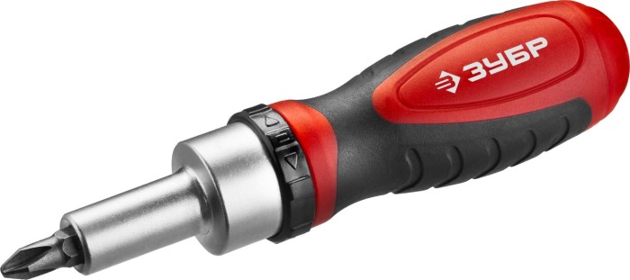 ЗУБР 38 шт, отвертка реверсивная с насадками 25165-H38 Мастер