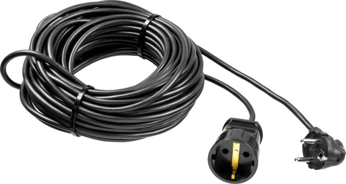 ЗУБР 20 м, 2500 Вт, 1 гнездо, удлинитель электрический силовой 55022-20