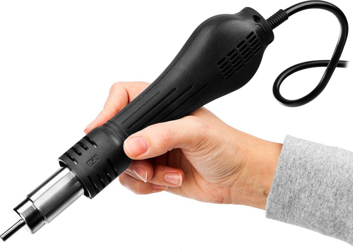 ЗУБР 100-500°C, 650 Вт, 3 насадки, термовоздушная, паяльная станция цифровая 55350 Профессионал