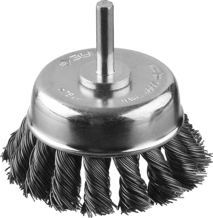 ЗУБР  75 мм, проволока 0.3 мм, щетка чашечная для дрели 35255-075_z02 Профессионал