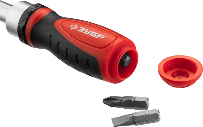 ЗУБР 37 шт, отвертка реверсивная с насадками 25164-H37 Мастер