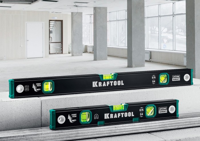 KRAFTOOL 800 мм, уровень с зеркальным глазком GRAND 34781-80