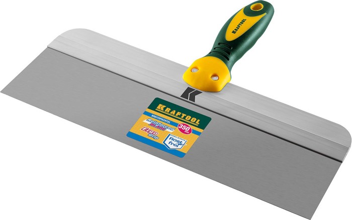 KRAFTOOL 350 мм, нержавеющее полотно, двухкомпонентная рукоятка, шпатель фасадный 10036-350