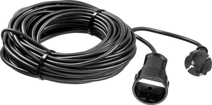 ЗУБР 20 м, 2200 Вт, 1 гнездо, удлинитель электрический силовой 55023-20