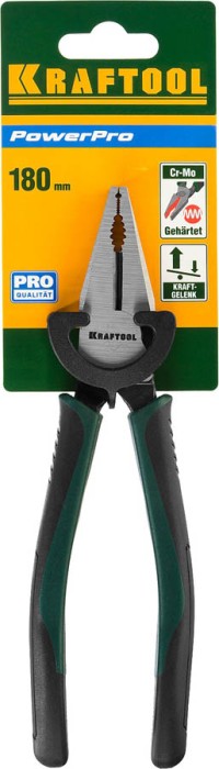 KRAFTOOL 180 мм, Cr-Mo, плоскогубцы комбинированные 22001-1-18_z01