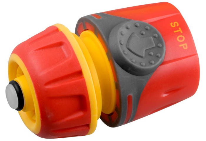 GRINDA Ø 1/2&quot;, пластмассовый с TPR, соединитель с автостопом 8-426429