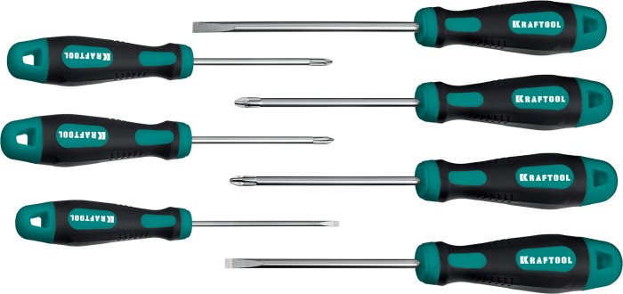 KRAFTOOL 7 шт, набор отверток профессиональных 250081-H7