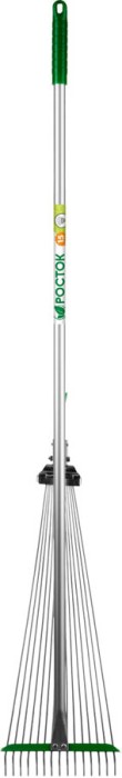POCTOK 1180 мм, грабли веерные с алюминиевым черенком РВ-15 39640