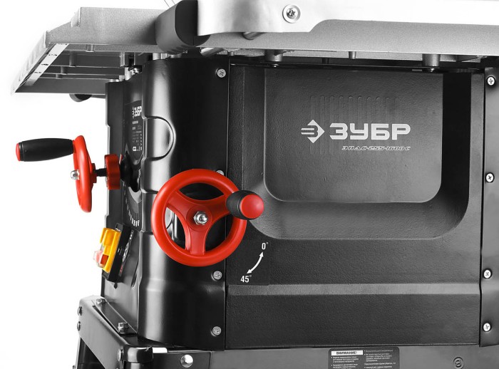 ЗУБР 1600 Вт, 4500 об/мин, Ø 255 мм, пила дисковая настольная ЗПДС-255-1600С Мастер