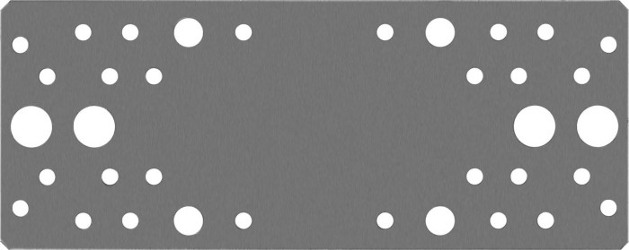 ЗУБР 200 x 80 x 2 мм, крепежная пластина КП-2.0 310236-200-80