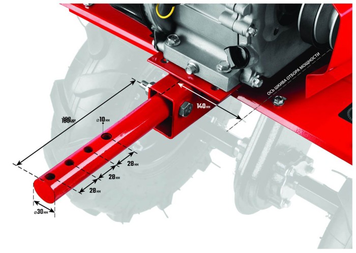 ЗУБР 7 л.с., 212 см3, мотоблок бензиновый МТБ-300 Мастер