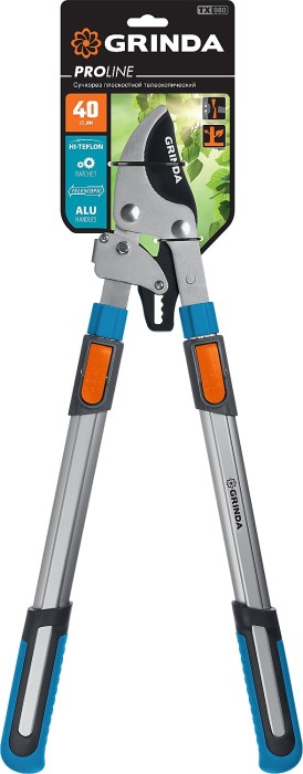 GRINDA 740 мм, телескопическая ручка, сучкорез с храповым механизмом TX-980 424515