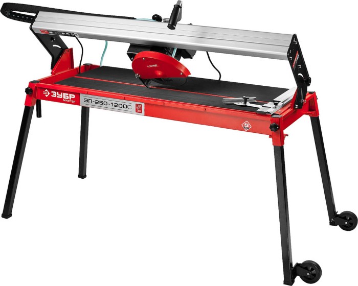 ЗУБР 1200 Вт, 2950 об/мин, плиткорез электрический стационарный ЭП-250-1200С