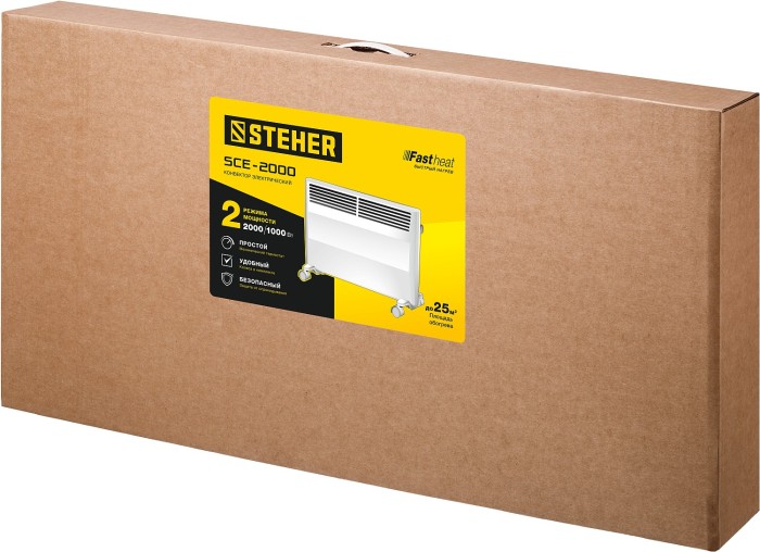 STEHER 2 кВт, электрический конвектор SCE-2000