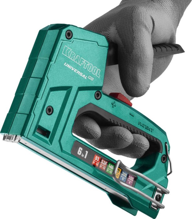 KRAFTOOL 6-в-1, тип 53, 53F, 140, 13, 300, 500, степлер для скоб Universal HD 3188