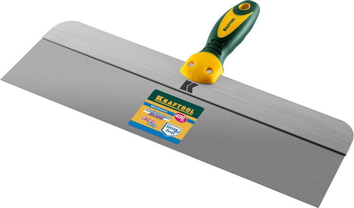 KRAFTOOL 400 мм, нержавеющее полотно, двухкомпонентная рукоятка, шпатель фасадный 10036-400