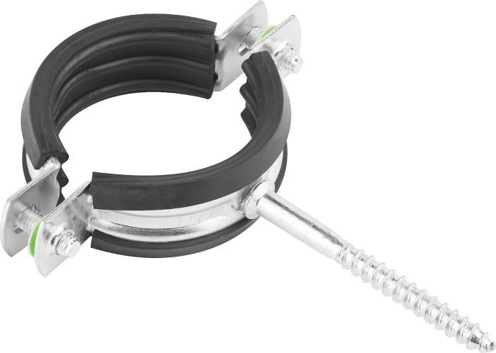 ЗУБР 1 шт., 48-53 мм, 1 1/2&quot;, хомут трубный оцинкованный 37854-48-53-1 Эксперт