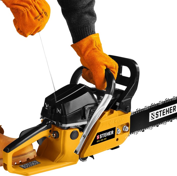 STEHER 1.8 кВт/2.4 л.с, 400 мм, пила цепная бензиновая BS-45-40