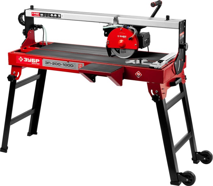 ЗУБР 1000 Вт, 2950 об/мин, плиткорез электрический стационарный ЭП-200-1000С