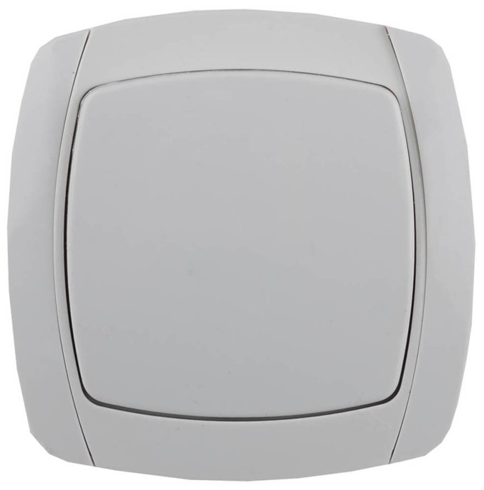 СВЕТОЗАР 10А/~250В, белый, одноклавишный, выключатель &quot;CITY LIGHT&quot; SV-54230-W