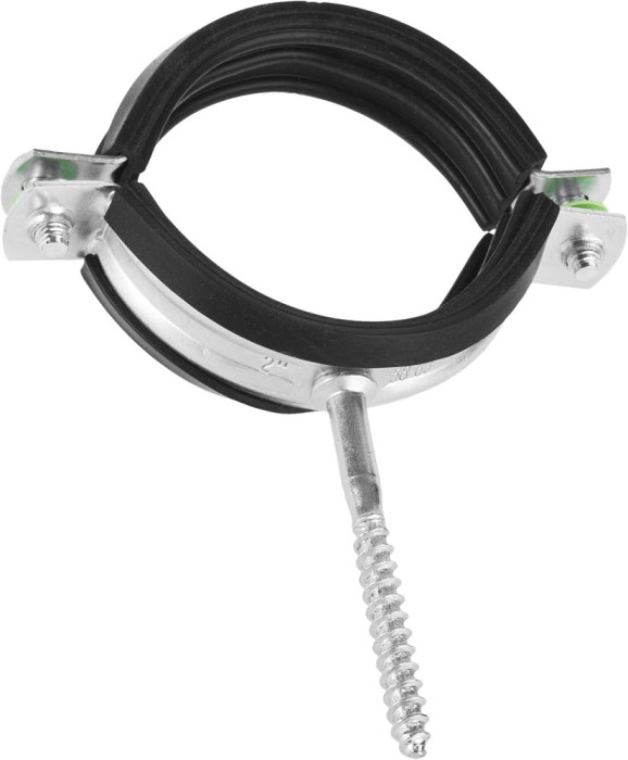 ЗУБР 1 шт., 58-63 мм, 2&quot;, хомут трубный оцинкованный 37854-58-63-1 Эксперт