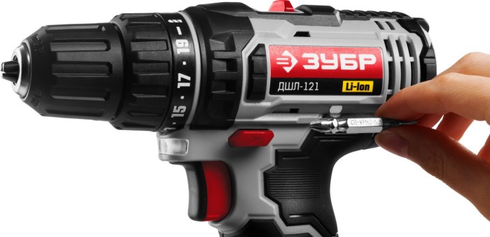 ЗУБР Li-Ion 12 В, дрель-шуруповерт ДШЛ-121 Стандарт