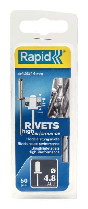 RAPID 4.8 x 14 мм, 50 шт., заклепки из алюминия 5000389