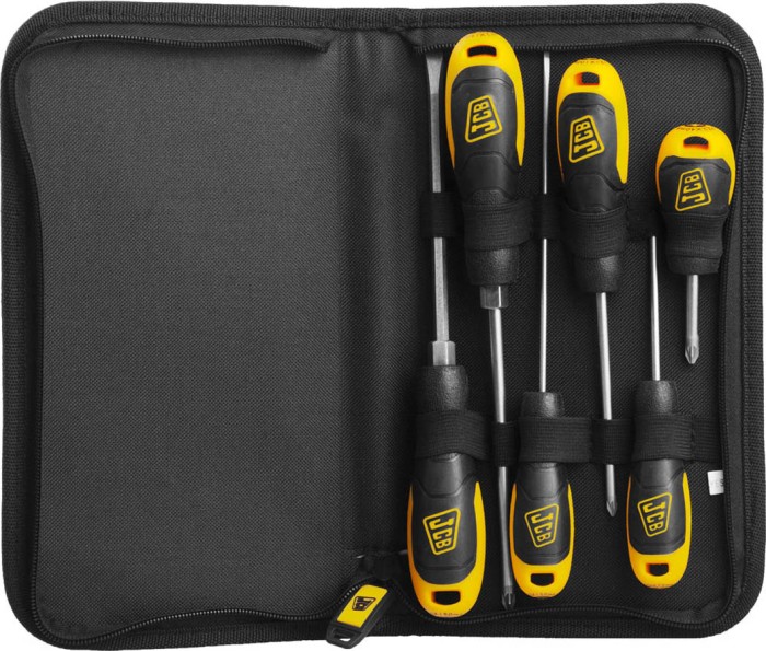 JCB 7 шт, набор отверток с магнитными наконечниками JSD019