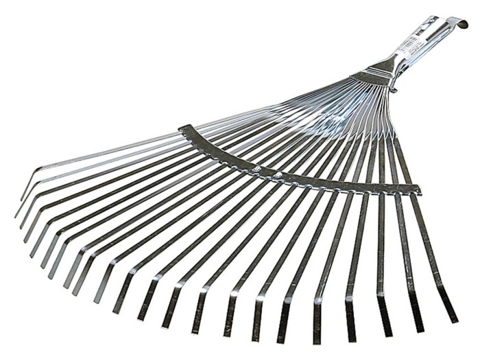 Raco 300 - 450 мм, 22 плоских зубца, регулируемые, грабли веерные 4231-53/733