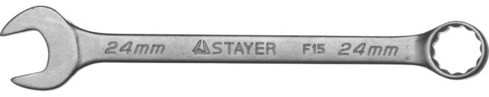STAYER 24 мм, комбинированный гаечный ключ 27085-24