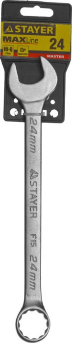 STAYER 24 мм, комбинированный гаечный ключ 27085-24