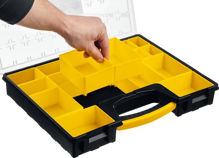 STAYER 420 x 330 x 50 мм (16,5"), пластиковый, органайзер со съемными лотками MULTIMAX 2-38032