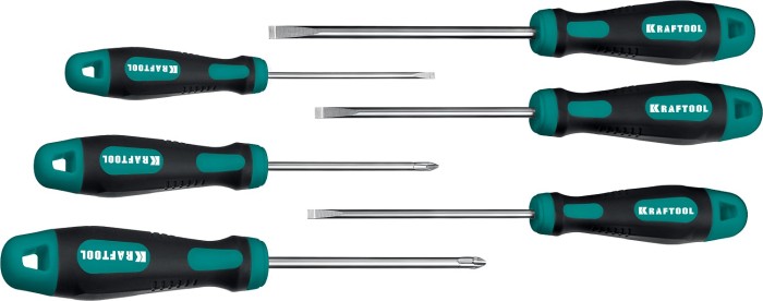 KRAFTOOL 6 шт, набор отверток 250081-H6