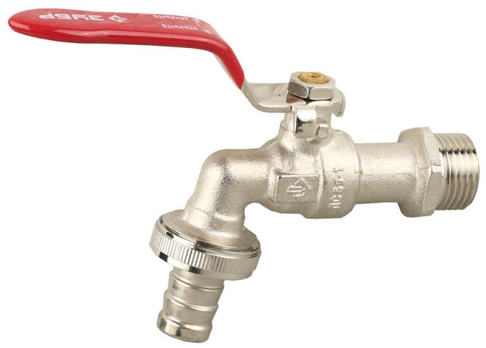 ЗУБР Ø 1/2&quot;-1/2&quot;, кран шаровой водоразборный 51216-1/2-1/2