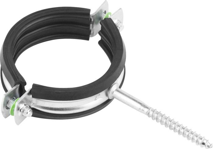 ЗУБР 40 шт., 58-63 мм, 2&quot;, хомут трубный оцинкованный 37854-58-63-40 Эксперт