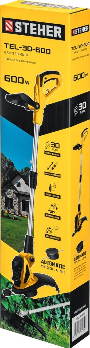 STEHER 600 Вт, ш/с 30 см, триммер сетевой TEL-30-600