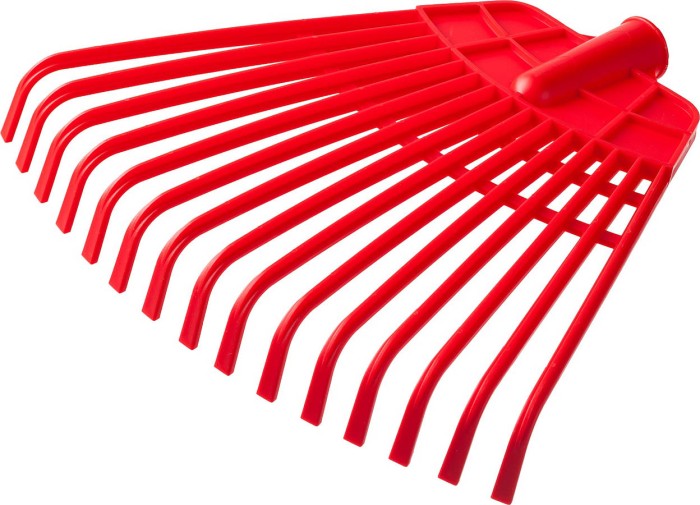 GRINDA 310 мм, без черенка, полиэтиленовые усиленные, грабли веерные 421879