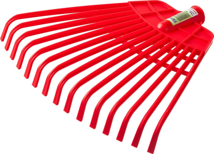 GRINDA 310 мм, без черенка, полиэтиленовые усиленные, грабли веерные 421879