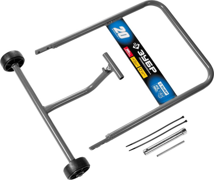 ЗУБР 20 кН, 6,5 л.с., 4800 Вт, плита бензиновая вибрационная ЗВПБ-20 Г