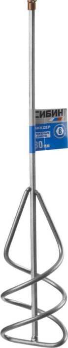 СИБИН 80х400 мм, шестигранный хвостовик, миксер для песчано-гравийных смесей 06048-08-40