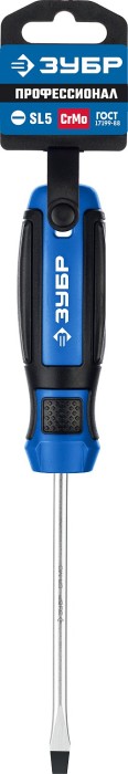 ЗУБР SL5х100 мм, отвертка слесарная 25231-5_z01