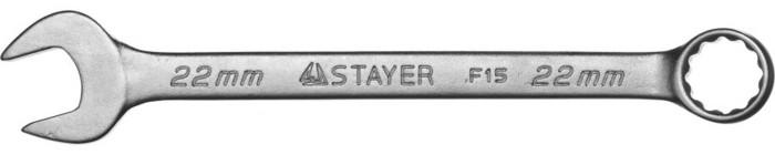 STAYER 22 мм, комбинированный гаечный ключ 27085-22