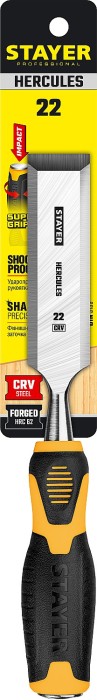 STAYER 22 мм, с двухкомпонентной ручкой, стамеска 18205-22_z01
