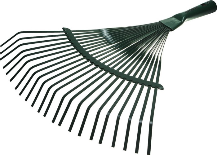 GRINDA 410 мм, 22 плоских зубца, грабли веерные 421877
