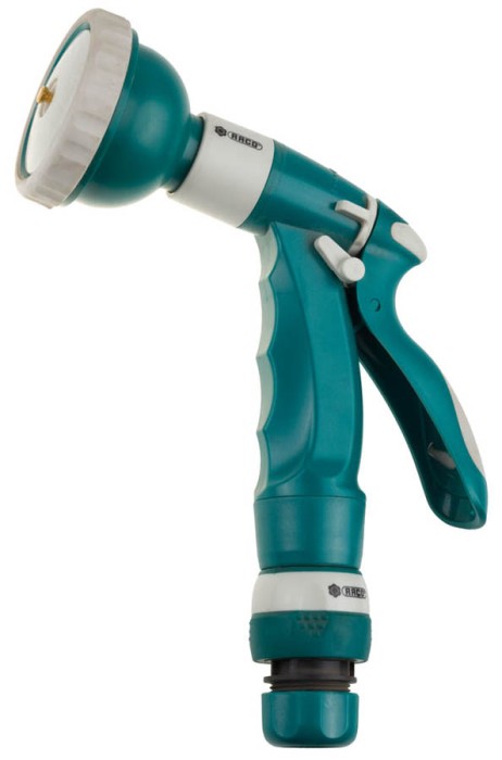 RACO 4 режима, курок сзади, с соединителем 1/2&quot;, пластиковый с TPR, пистолет поливочный 443C 4255-55/443C