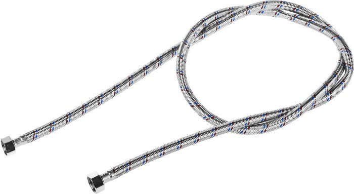 ЗУБР 1/2&quot;, 1.8 м оплетка из нержавеющей стали, подводка гибкая для воды 51005-G/G-180