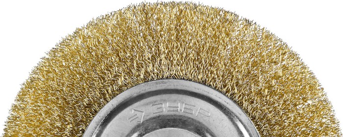 ЗУБР Ø 150 мм, проволока 0.3 мм, щетка дисковая для УШМ 35187-150_z01 Профессионал