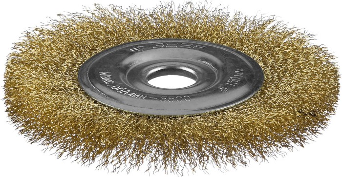 ЗУБР Ø 150 мм, проволока 0.3 мм, щетка дисковая для УШМ 35187-150_z01 Профессионал
